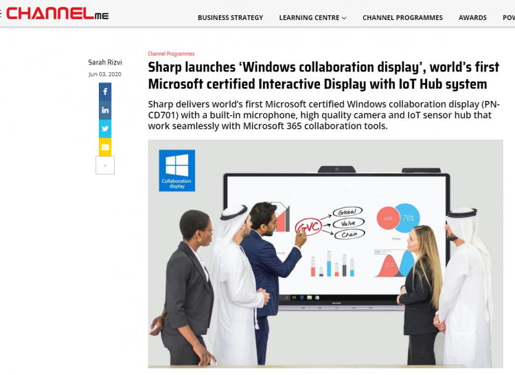 Windows collaboration display